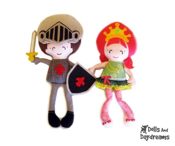 Pocket Prince Knight Sewing Pattern - Dolls And Daydreams - 3