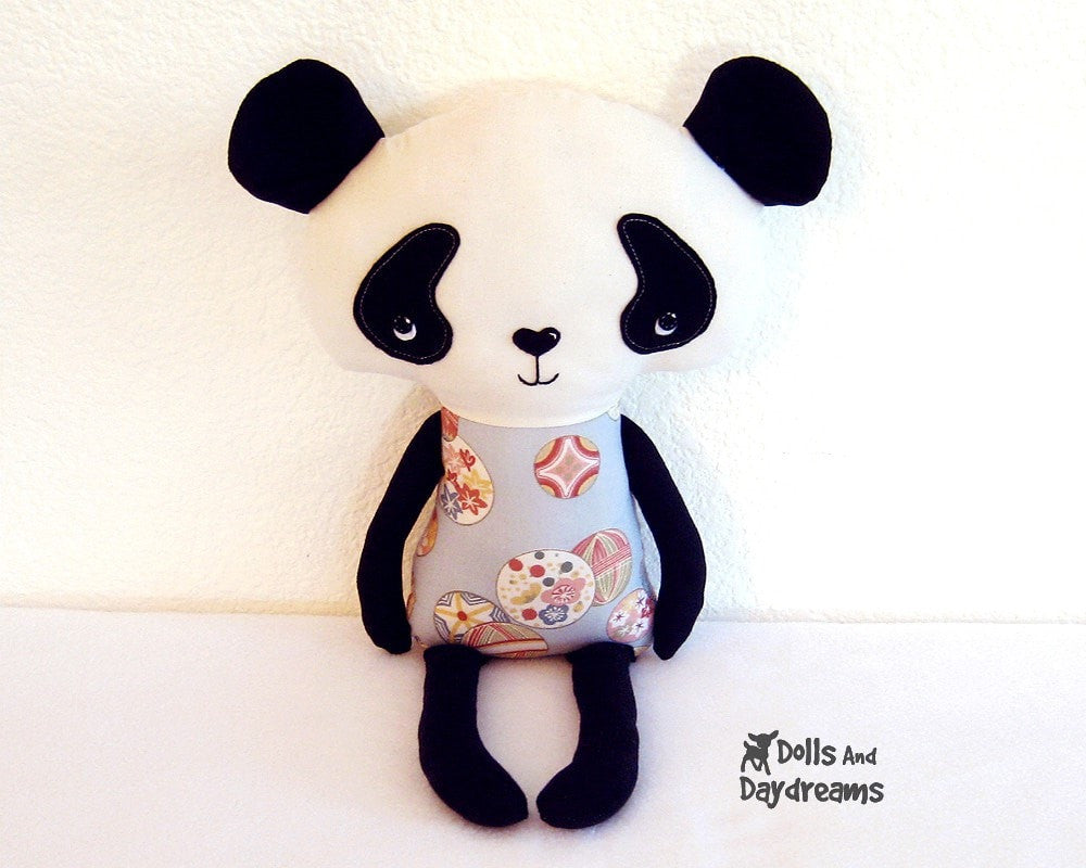 Panda Seeing Pattern Panda Sewing Pattern | Dolls And Daydreams