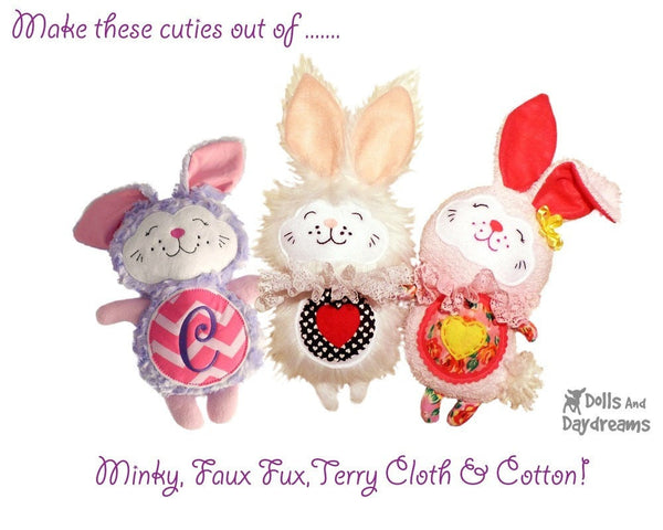 Love Bunny Sewing Pattern - Dolls And Daydreams - 2