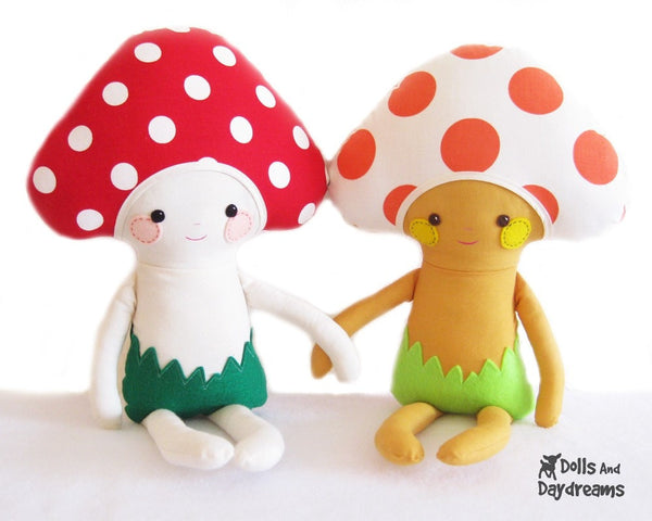 Mushroom Babies Sewing Pattern - Dolls And Daydreams - 2