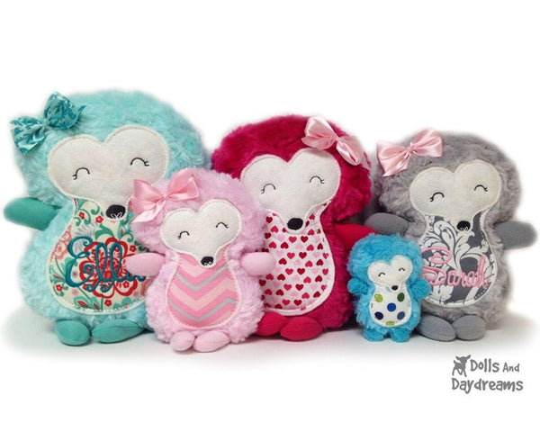 Embroidery Machine Hedgehog ITH Pattern - Dolls And Daydreams - 3