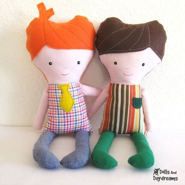 Easy Boy Doll Sewing Pattern - Dolls And Daydreams - 2