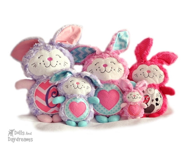 Embroidery Machine Bunny Rabbit Pattern - Dolls And Daydreams - 4