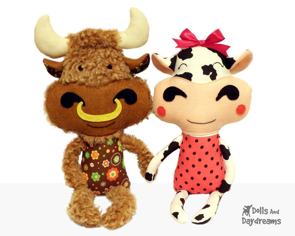Cow Sewing Pattern - Dolls And Daydreams - 2