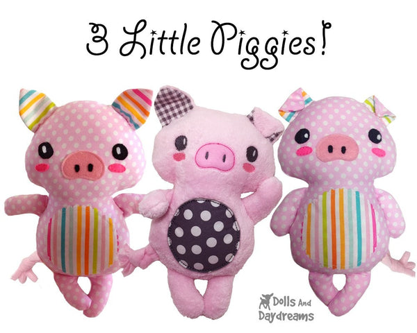 Piglet Sewing Pattern - Dolls And Daydreams - 3