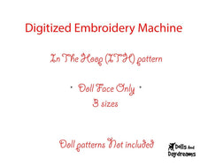 Machine Embroidery Babushka Doll Face Pattern | Dolls And Daydreams