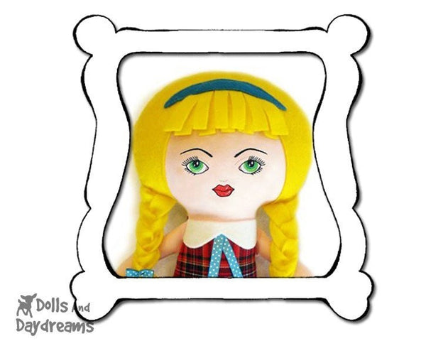 Hand Embroidery or Painting Art Doll Face Pattern - Dolls And Daydreams - 1