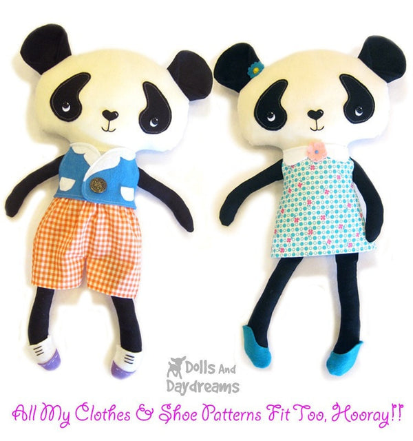 Panda Sewing Pattern - Dolls And Daydreams - 5