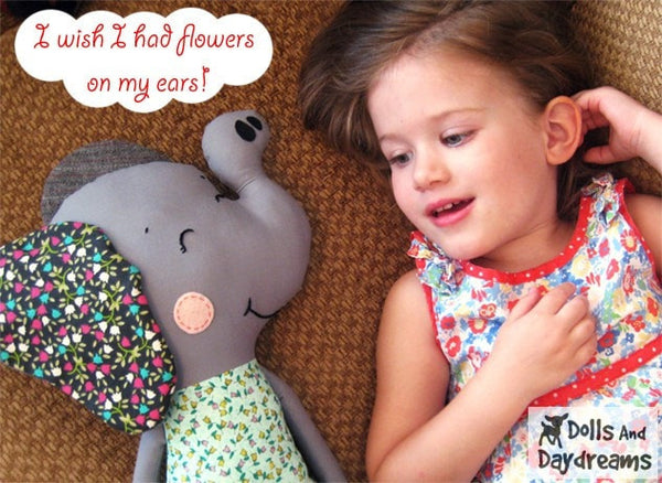 Elephant Sewing Pattern - Dolls And Daydreams - 4
