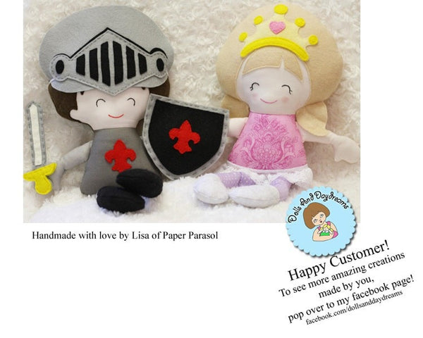 Pocket Prince Knight Sewing Pattern - Dolls And Daydreams - 5
