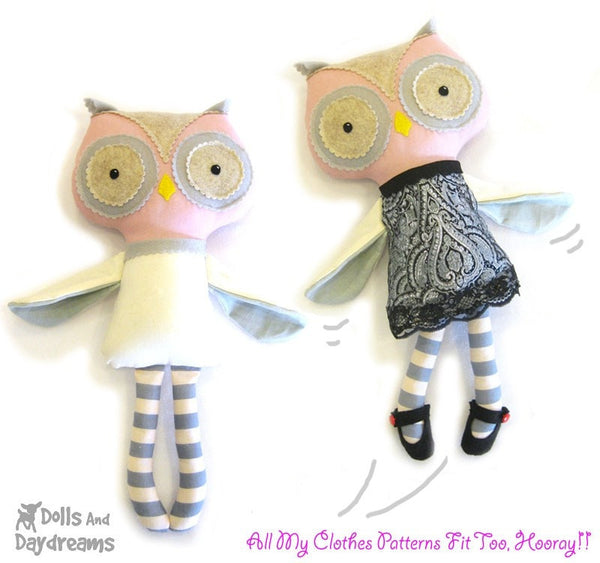 Owl Sewing Pattern - Dolls And Daydreams - 3