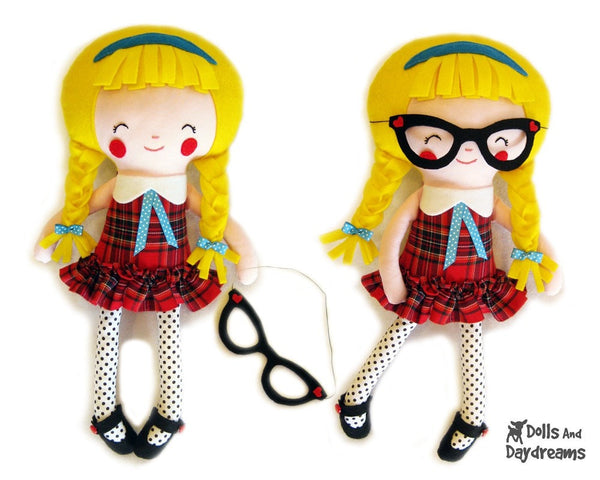 Schoolgirl Sewing Pattern - Dolls And Daydreams - 1