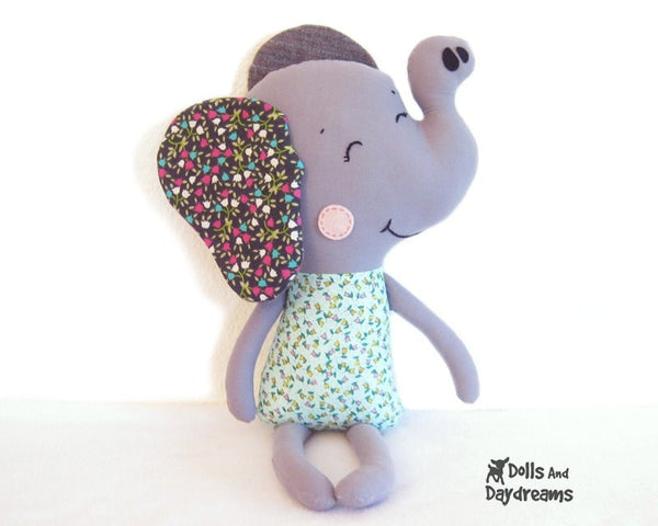 Elephant Sewing Pattern - Dolls And Daydreams - 2