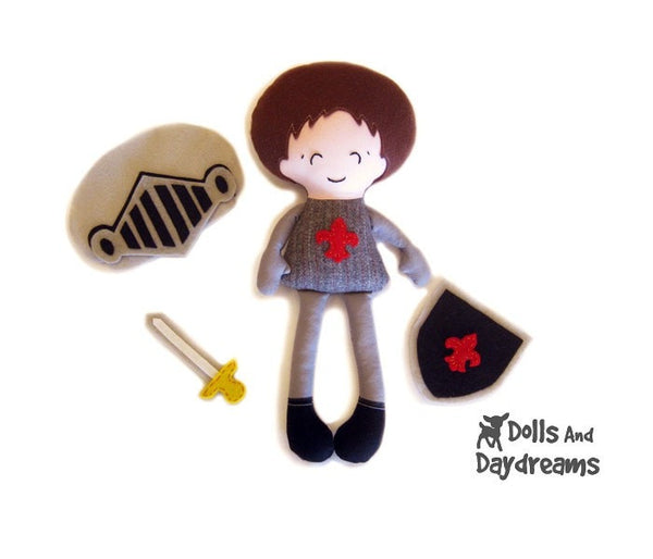 Pocket Prince Knight Sewing Pattern - Dolls And Daydreams - 2