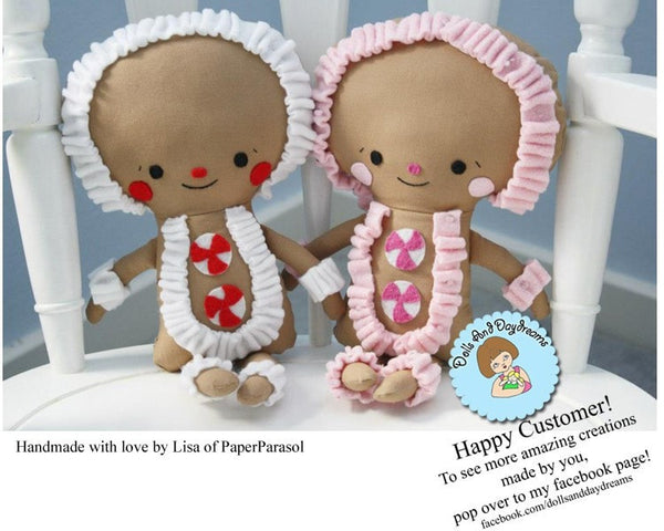 Gingerbread Man Sewing Pattern - Dolls And Daydreams - 5
