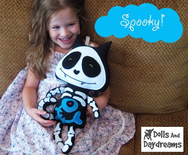 Skeleton Cat Sewing Pattern - Dolls And Daydreams - 3