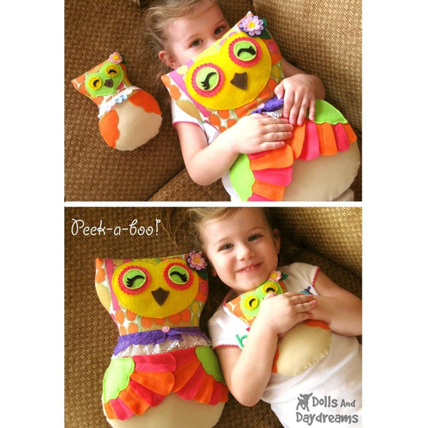 Mommy and Baby Nesting Owl Sewing Pattern - Dolls And Daydreams - 4