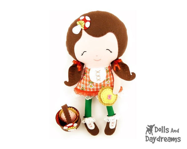 Little Red and Wolf Sewing Pattern - Dolls And Daydreams - 8