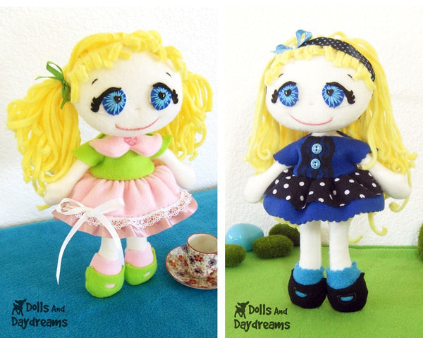 Fefe Fleece Dolly Sewing Pattern - Dolls And Daydreams - 1