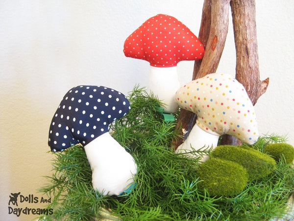 Mushroom Baby Rattle Sewing Pattern - Dolls And Daydreams - 2