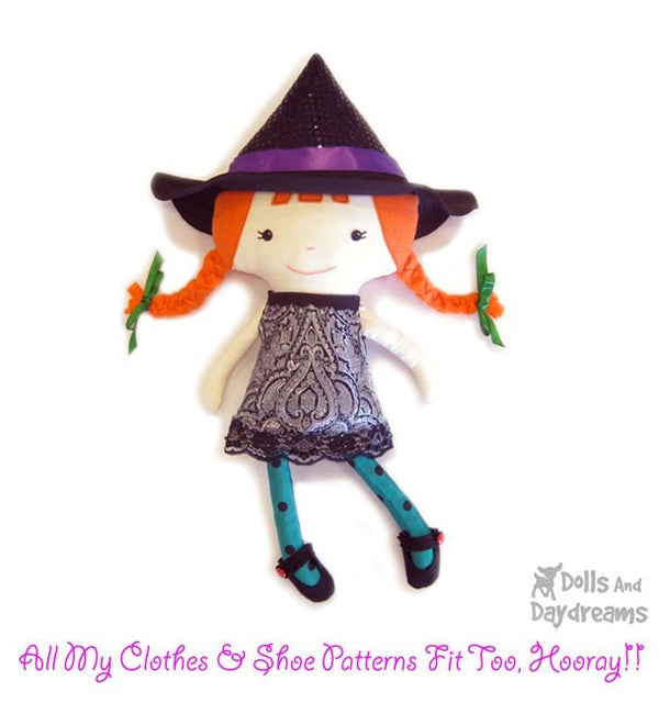 Witch Sewing Pattern - Dolls And Daydreams - 6