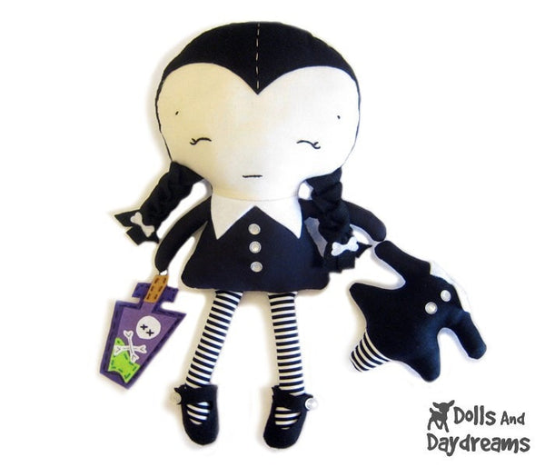 Wednesday Doll Sewing Pattern - Dolls And Daydreams - 2