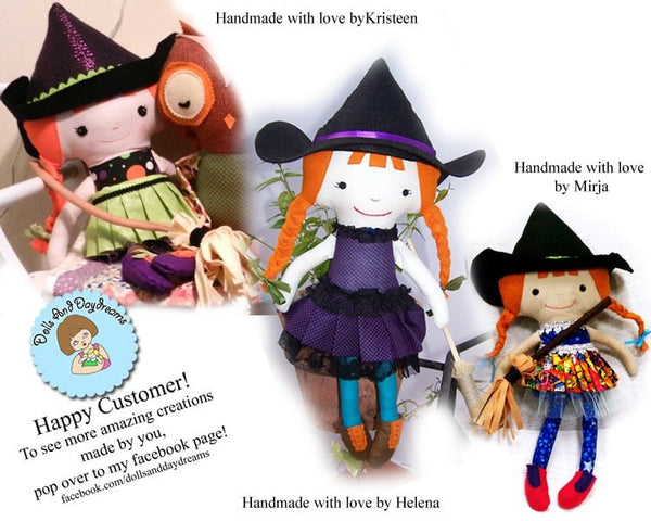 Witch Sewing Pattern - Dolls And Daydreams - 5