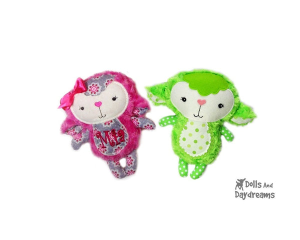 Baby Lamb Sewing Pattern - Dolls And Daydreams - 2