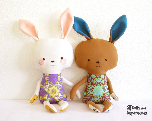 Bunny Rabbit Sewing Pattern - Dolls And Daydreams - 2