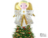 Embroidery Machine Guardian Angel Pattern Christmas tree topper cloth doll In the hoop ITH diy toy by Dolls And Daydreams