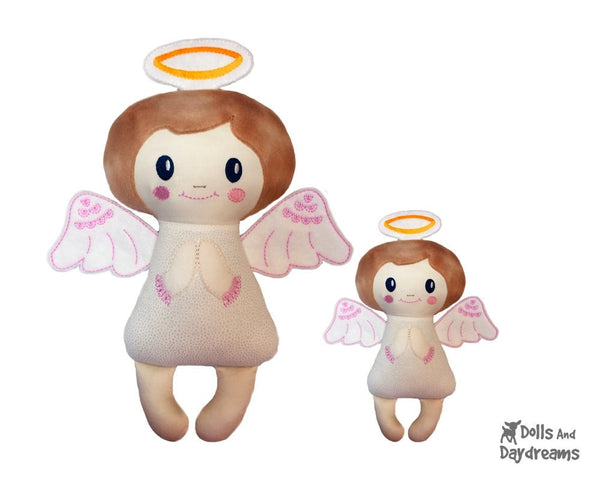 Embroidery Machine Angelic Angel Pattern - Dolls And Daydreams - 4