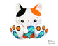 ITH BFF Kitty Cat Pattern