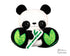 BFF Big Footed Friends In The Hoop Machine Embroidery Panda Bear DIY Kawaii Cute ITH Cute Plush Teddy Toy by Dolls And Daydreams