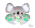 BFF Big Footed Friends Koala PDF Sewing pattern DIY Kawaii Cute Australian Plush Teddy Toy by Dolls And Daydreams