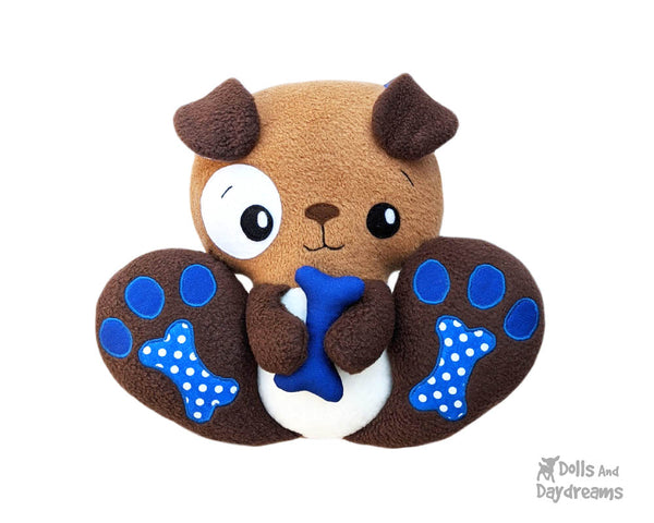 BFF Big Footed Friends Puppy Dog Sewing Pattern DIY Cute Plush Toy PDF by Dolls And Daydreams