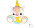 BFF Big Footed Friends Unicorn Sewing Pattern DIY Kawaii Cute Plush Toy PDF by Dolls And Daydreams