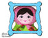 Machine Embroidery Babushka Doll Face Pattern - Dolls And Daydreams - 1