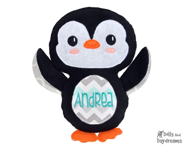 Embroidery Machine Penguin Pattern - Dolls And Daydreams - 6