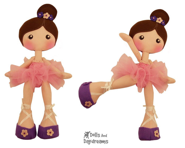 LuLu Ballerina Doll Sewing Pattern - Dolls And Daydreams - 1