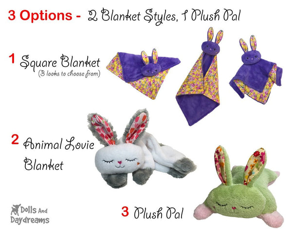 Bunny Pro Grow with Me Baby Blanket Sewing Pattern