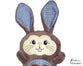 Hand Embroidery Or Painting Bunny Face Pattern