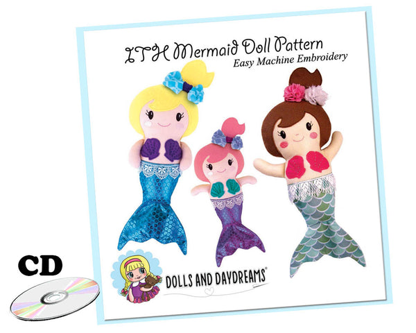 ITH Mermaid Doll Pattern - Compact Disc