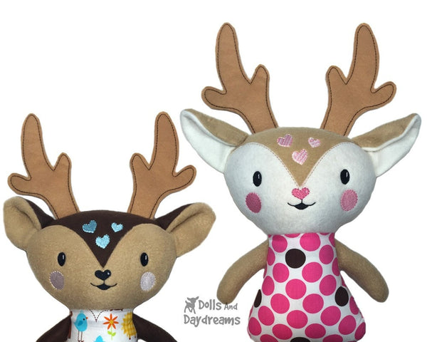 ITH Big Caribou Reindeer Pattern - Dolls And Daydreams - 5