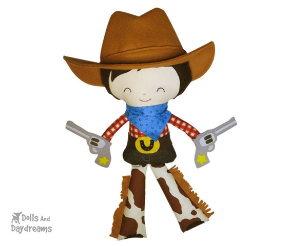 Cowboy Sewing Pattern - Dolls And Daydreams - 3