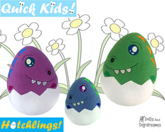 ITH Quick Kids Dino Hatchling Pattern