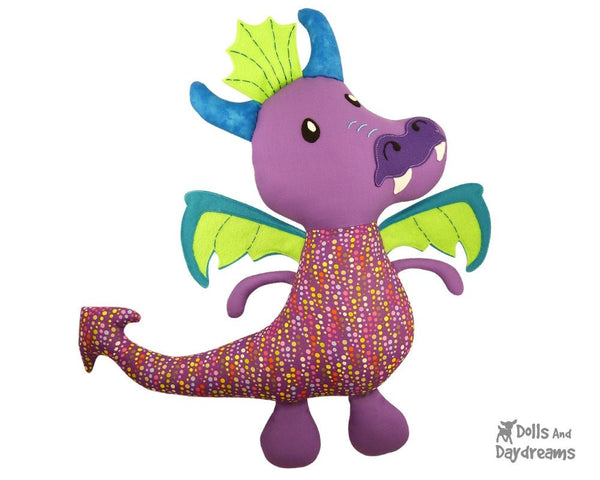Dragon Sewing Pattern - Dolls And Daydreams - 1
