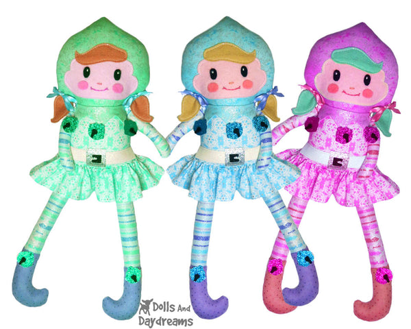 Enchanted Elf Sewing Pattern by Dolls And Daydreams girl elves diy
