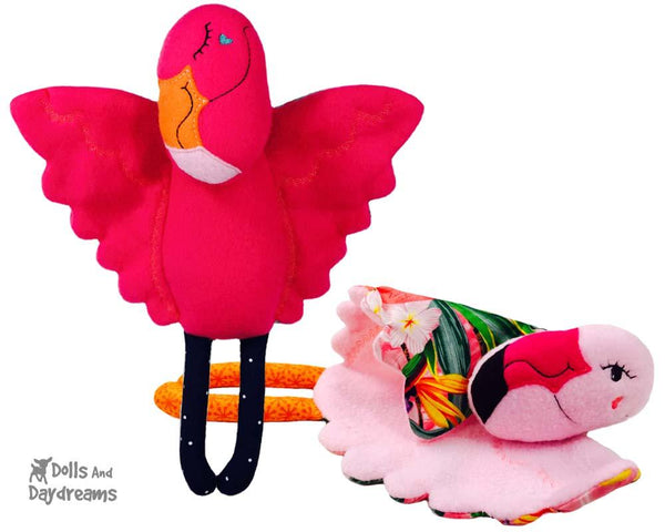 ITH Flamingo Pro Grow with Me Machine Embroidery Baby Blanket Pattern by Dolls And Daydreams 