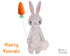 Floaty Friends Bunny Rabbit PDF Sewing Pattern plush soft toy cute kids stuffie DIY kawaii childrens softie by dolls and daydreams