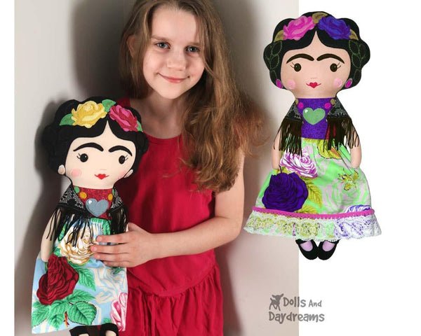 Mexican Folk Art Doll Sewing Pattern